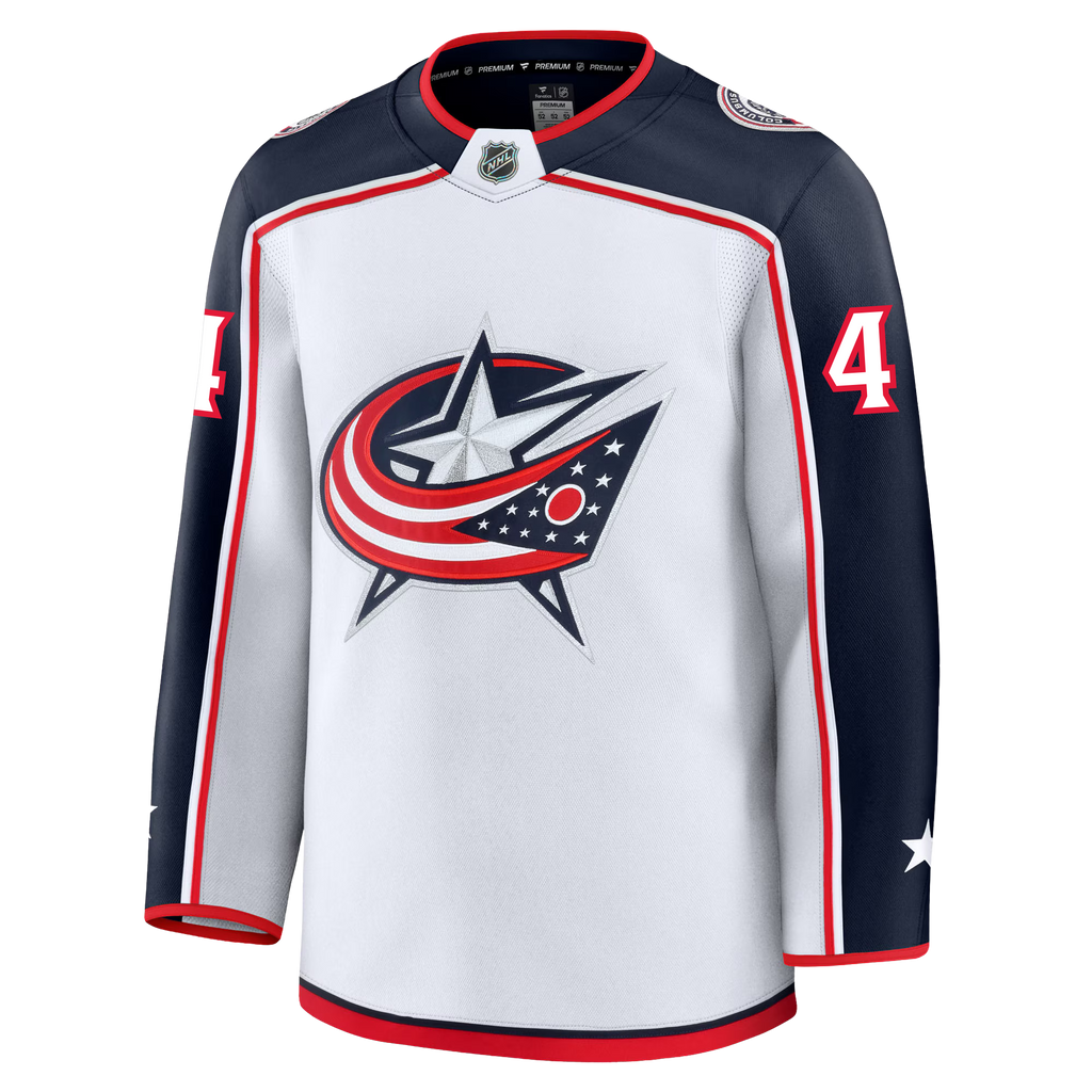 Cole Sillinger Columbus Blue Jackets Fanatics Premium Away Jersey