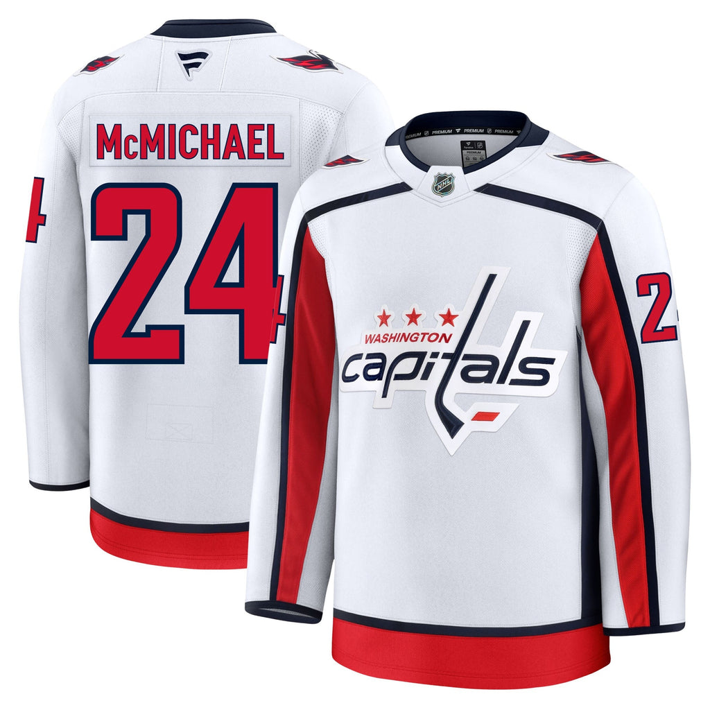 Connor Mcmichael Washington Capitals Fanatics Premium Away Jersey