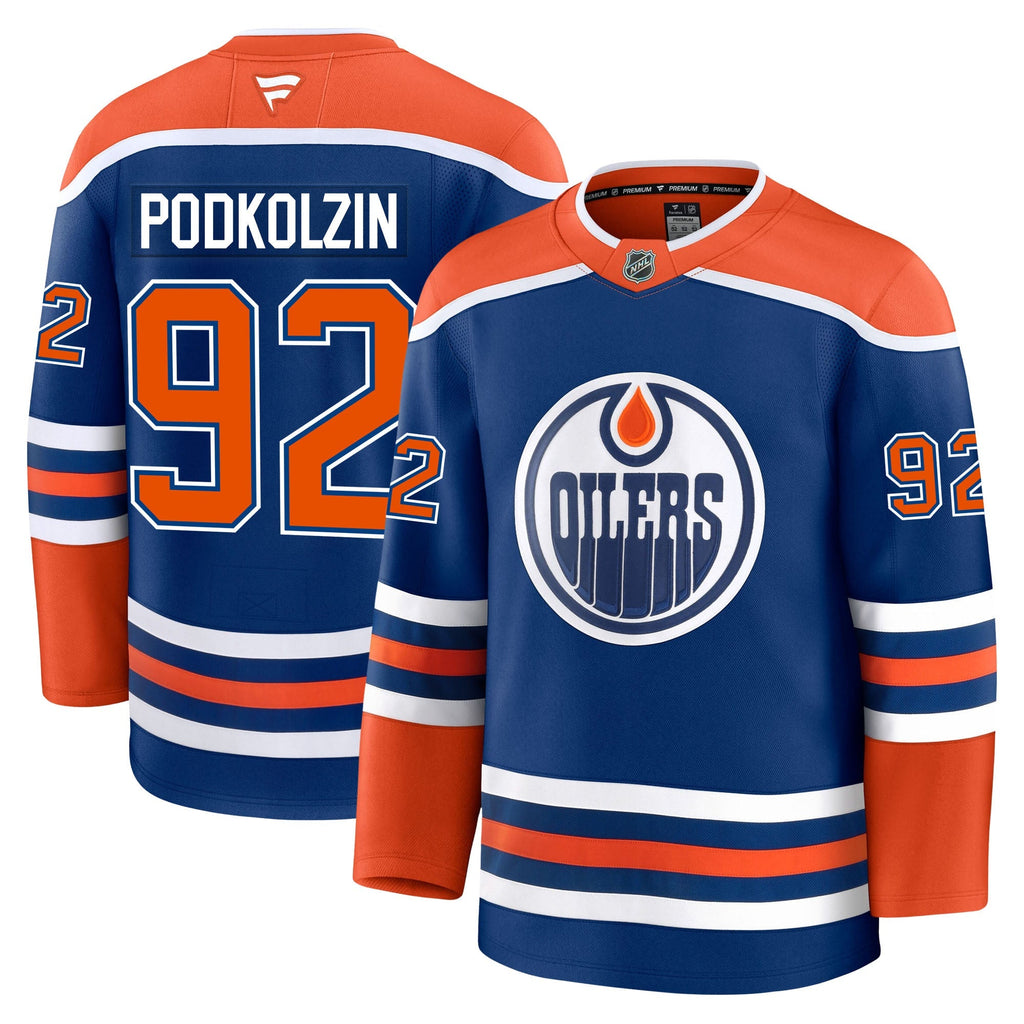 Vasily Podkolzin Edmonton Oilers Fanatics Premium Home Jersey