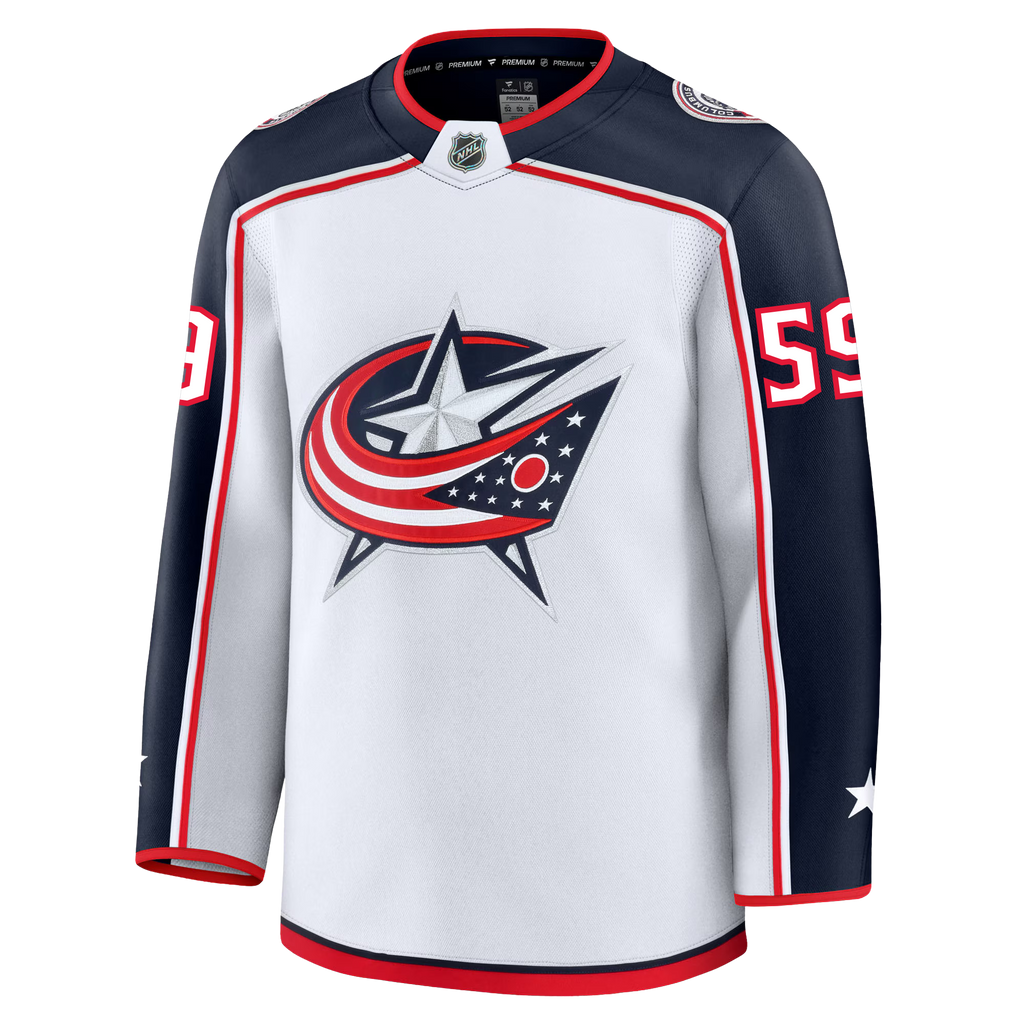 Yegor Chinakhov Columbus Blue Jackets Fanatics Premium Away Jersey